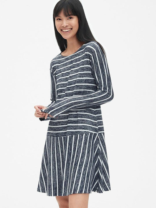 Softspun Stripe Flounce T-Shirt Dress